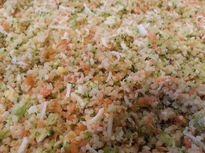 couscous, grated egg, chopped broccoli and carrots.jpg