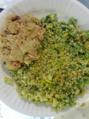 3-14 corn, broccoli, spirulina avivita gold, steel cut oats, couscous and roudybush tuscan soak and feed.jpg