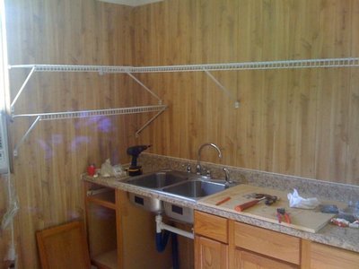 work and storage area