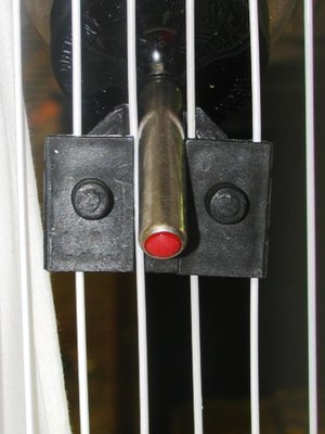 Here is a picture of the red ball-valve.  The birds really like the red -- it seems to attract them to the drinker.  (Maybe they can see it easily?)