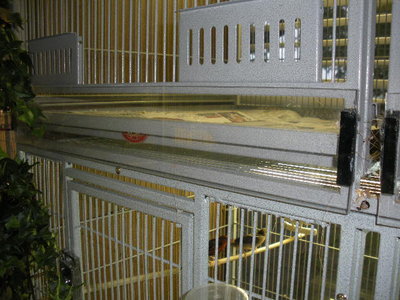 The plexiglass strip velcro'd in place.