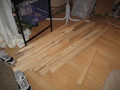 Saturday pieces were woodworked to round edges.